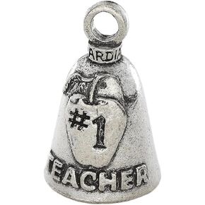 Guardian Bell #1 Teacher Good Luck Bell w/Keyring & Black Velvet Gift Bag | Motorcycle Bell | Lead-Free Pewter | Good Luck Gift to Friends & Family | Bike Bell | Made in USA