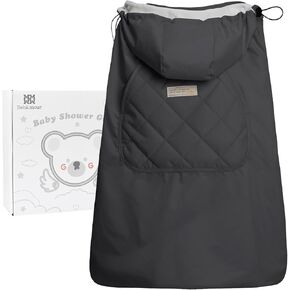 Bebamour Baby Carrier Winter Cover Universal Hoodie All Season Carrier Cover for Baby Carrier (New Pink)