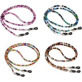 YUANST 6Pcs Eyeglass Chains, Eyeglasses Strap Glasses Lanyard Eyeglasses String Holder Eyeglass Holders Around Neck (6 Styles)