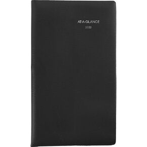 AT-A-GLANCE 2023 Monthly Planner, DayMinder, 8" x 12", Large, Faux Leather, Black (SK200)