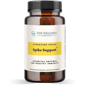 The Wellness Company Spike Support Formula Supplement | 120 Capsule 2 Month Supply | Natural Immunity Booster with Herbal Extracts | Vegan, Non-GMO, Gluten-Free