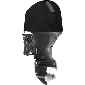 Outboard Motor Cover for Yamaha, Waterproof 600D Heavy Duty Outboard Engine Cover with Mesh Vented, Fit 4CYL 996cc Outboard F50H, F60F, F70A(2010>)