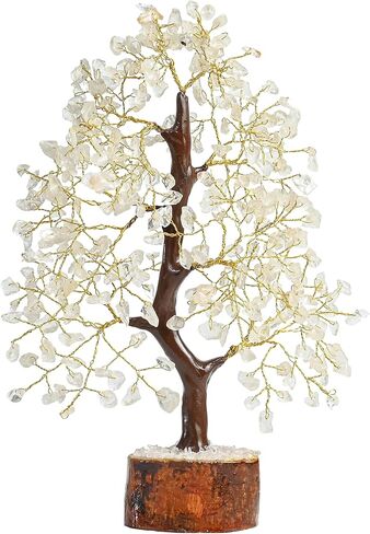 Green Aventurine Gemstone Tree - Chakra Tree of Life - Feng Shui Money Tree , Attract Good Luck - Crystal Tree, Home Decoration Figurine, Spiritual Gift for Wealth & Fortune 10-12" in Kuwait
