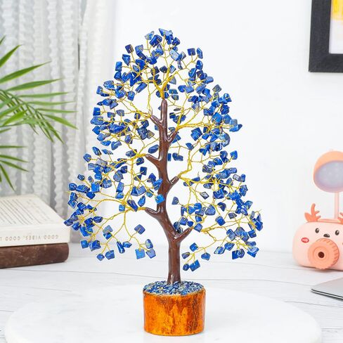 Green Aventurine Gemstone Tree - Chakra Tree of Life - Feng Shui Money Tree , Attract Good Luck - Crystal Tree, Home Decoration Figurine, Spiritual Gift for Wealth & Fortune 10-12" in Kuwait