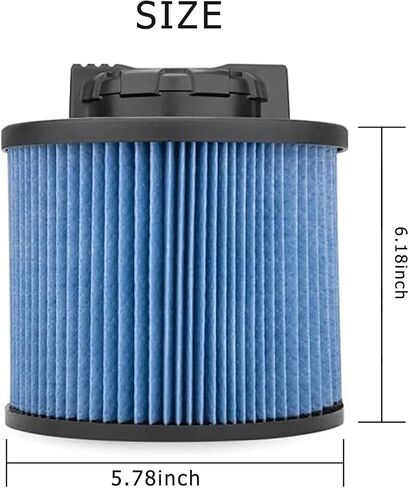 2 Pack DXVC4001 Replacement Filters for DEWALT 4-5 Gallon Wet/Dry Vac Cartridge Filter, Washable & Reusable in Kuwait
