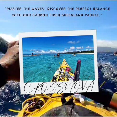مجداف جرينلاند 220 سم / 86.6 بوصة خفيف الوزن للغاية من ألياف الكربون بالكامل مجداف كاياك للتجديف بالكاياك in Kuwait