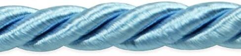 Trims by the Yard Rebekah 1/4" Twisted Cord Trim, Light Gray (5 Yard Cut) in Saudi Arabia