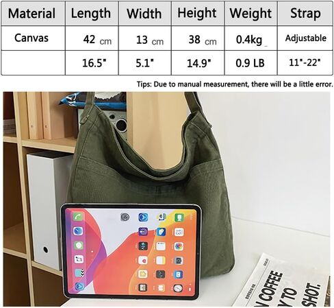 حقيبة حمل من القماش من GOQUFOY للنساء للجنسين، حقائب يد نسائية عبر الجسم، حقيبة كتف هوبو للفتيات المراهقات in Kuwait