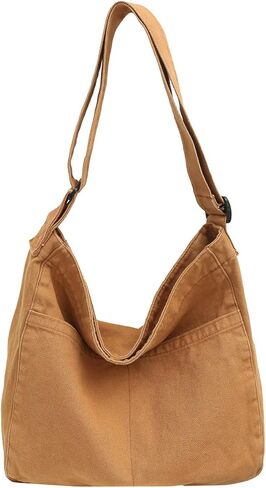 حقيبة حمل من القماش من GOQUFOY للنساء للجنسين، حقائب يد نسائية عبر الجسم، حقيبة كتف هوبو للفتيات المراهقات in Kuwait