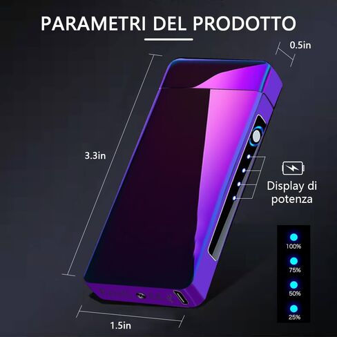 ولاعة كهربائية من YOZWOO قابلة لإعادة الشحن USB C ولاعة بلازما ولاعة لهب كهربائية كبيرة مقاومة للرياح مع مؤشر بطارية LED للشموع والبخور والألعاب النارية (أسود ثلجي) in Kuwait