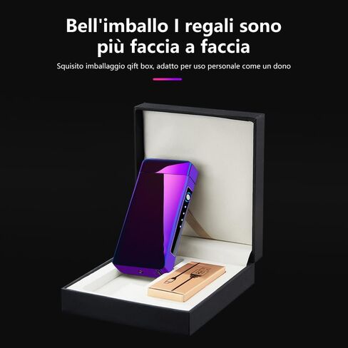ولاعة كهربائية من YOZWOO قابلة لإعادة الشحن USB C ولاعة بلازما ولاعة لهب كهربائية كبيرة مقاومة للرياح مع مؤشر بطارية LED للشموع والبخور والألعاب النارية (أسود ثلجي) in Kuwait