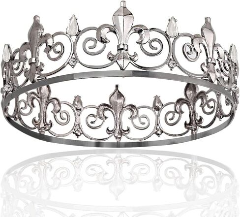 Royal Full King Crown Metal Crowns And Tiaras For Wedding Birthday Christmas Costume Cosplay Valentine Party in Saudi Arabia