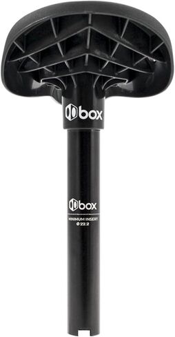 Box One Co-Molded Bike Saddle Carbon Fiber Seat Post or Box Two Co-Molded Bike Saddle Alloy 6061-T6 Aluminum Seat Post 27.2mm and 22.2mm Bicycle Seat for BMX Racing | Black in Saudi Arabia