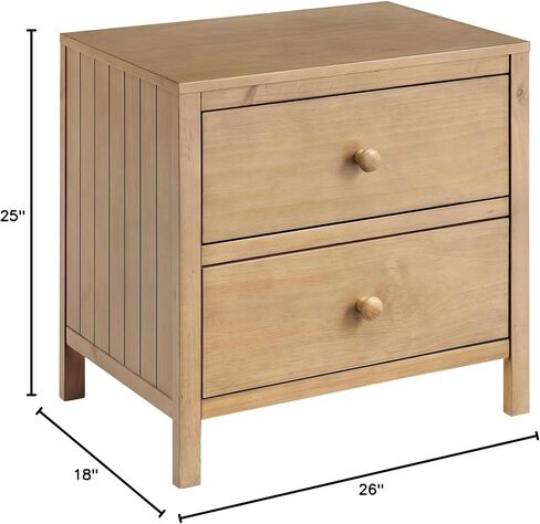 Oxford Baby Everlee 2-Drawer Nightstand, Graystone in Kuwait