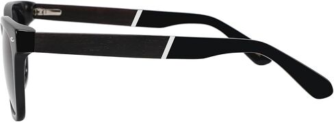 Yury Konnik Sunglasses for men women with uv protection, polarized effect UVA/UVB/UV400 wayfarer frame made of bamboo black in Saudi Arabia