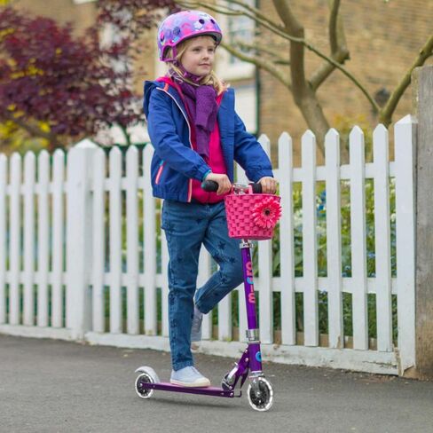 Micro Kickboard | Sprite LED | 2 Wheeled | Fold-to-Carry | Lightweight Swiss-Designed Micro Scooter | Light-Up Wheels| Children and Teens, Ages 6+ in Kuwait