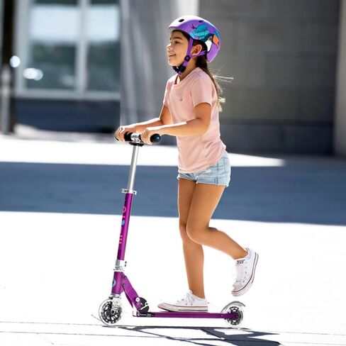Micro Kickboard | Sprite LED | 2 Wheeled | Fold-to-Carry | Lightweight Swiss-Designed Micro Scooter | Light-Up Wheels| Children and Teens, Ages 6+ in Kuwait