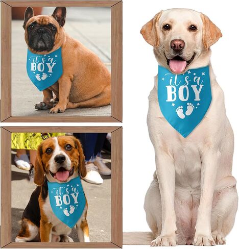 It's a Girl Gender Reveal Dog Bandana Baby Announcement Dog Bandanas Puppy Bandana Pink Dog Bandana Photo Prop Pet Scarf Accessories for Pet Dog Lovers Gifts in Saudi Arabia