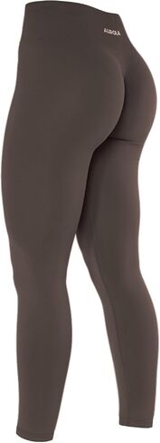 AUROLA Dream Collection Workout Leggings for Women High Waist Seamless Scrunch Athletic Running Gym Fitness Active Pants Ultimate Gray XS in Saudi Arabia
