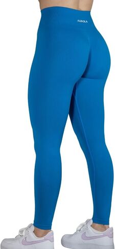 AUROLA Dream Collection Workout Leggings for Women High Waist Seamless Scrunch Athletic Running Gym Fitness Active Pants Ultimate Gray XS in Saudi Arabia