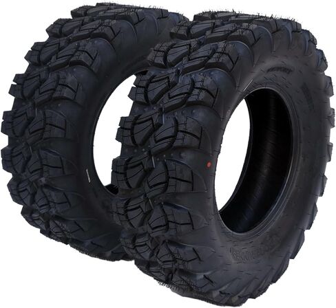GARVEE ATV/UTV Tires AT25x8-12-6PR TL ATV Tires, 2 New 25x8x12 All Terrain ATV UTV Off-Road Tires(Set of 2, Tubeless) in Saudi Arabia