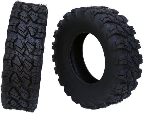 GARVEE ATV/UTV Tires AT25x8-12-6PR TL ATV Tires, 2 New 25x8x12 All Terrain ATV UTV Off-Road Tires(Set of 2, Tubeless) in Saudi Arabia