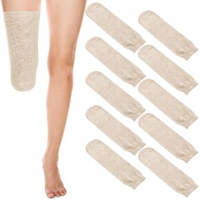 Bunnycool 10 Pcs Prosthetic Stump Shrinkers Amputee Socks Stump Shrinker Socks Prosthetic Socks for Men Women (Gray Color)
