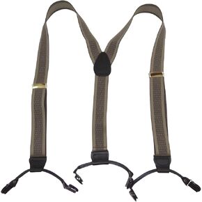 Hold-Up Jacquard Series suspenders for Men in the Double-Up style with the USA patented No-Slip clips