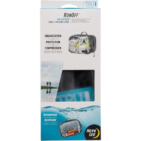 Nite Ize Runoff Waterproof Packing Cube - Waterproof Packing Cube for Travel - Dry Travel Bag with Compression - Large, Charcoal