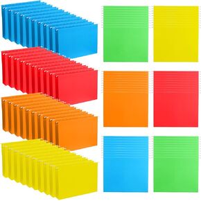 80 Pcs Hanging File Folders with Tabs Reinforced Letter Size Hanging Folders Heavy Duty Folders Document Organizer Designed for Home School Office (Assorted Colors)