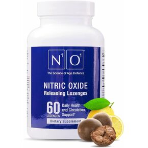 N1O1 Nitric Oxide Lozenges for Heart Health Support - Dietary Supplement for Blood Flow, Oxygenation and Blood Pressure - 60 Count in Saudi Arabia