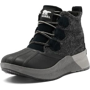 Sorel Women's Out N About lll Classic Waterproof Boots - Black, Sea Salt, White - Size 8