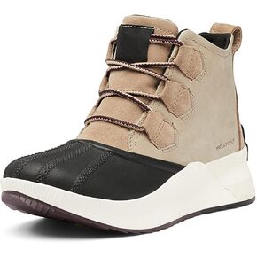 Sorel Women's Out N About lll Classic Waterproof Boots - Black, Sea Salt, White - Size 8