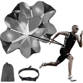 Running Speed Training Football Parachute - 56" Running Parachute for Speed Soccer Training Fitness Explosive Power Training