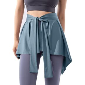 Locachy Women's One Piece Straps Yoga Athletic Yoga Ballet Tennis Jogging Tie Cover Up Skirts