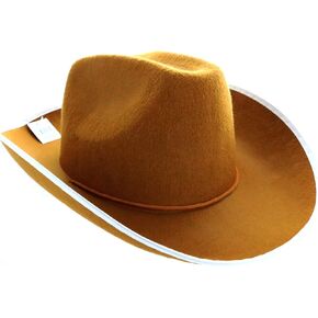 GiftExpress Green Felt Cowboy Hat for Adults, Green Hat for St Patrick, Rolled Up Cowboy Hat for Men/Women, Western Cowgirl Hat, Country Style Costume Hat