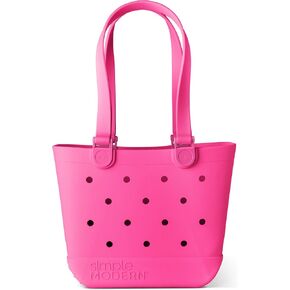 Simple Modern Beach Bag Rubber Tote | Waterproof Medium Tote Bag with Zipper Pocket for Beach, Pool Boat, Groceries, Sports | Getaway Bag Collection | 80s Mix