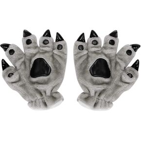 Halloween Costume Claws Animal Paw Gloves Dinosaur Bear Wolf Hands Party Cosplay Props Winter Cute Warm Gloves