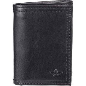 Dockers Men's RFID Extra Capacity Trifold Wallet, Black, One Size, Black, One Size, Rfid Extra Capacity Trifold Wallet in Kuwait