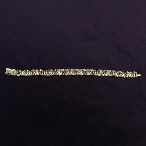 SAVEARTH DIAMONDS Round Cut Lab Created Moissanite Diamond 10MM Width Chino Miami Cuban Link Chain Bracelet For Men In 14k Gold Over 925 Sterling Silver (VVS1 Clarity, 4.70 Ct) in Saudi Arabia