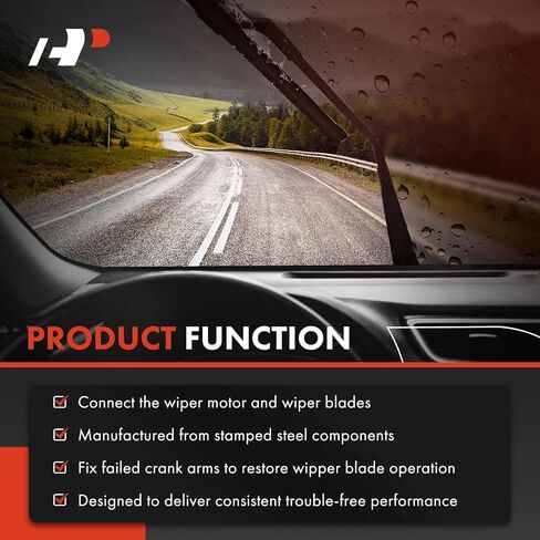 A-Premium Front Windshield Wiper Motor and Linkage Assembly Compatible with Cadillac Vehicles - SRX 2010 2011 2012 2013 2014 2015 2016, Sport Utility - Replace# 25979384 in Kuwait