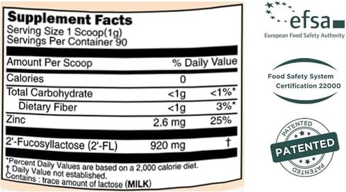 MOMSTAMIN 2'-FL HMO البريبايوتكس والبروبيوتيك للأطفال، 1000 ملغ من الحليب البشري Oligosaccharide 2'-FL مسحوق، براءة اختراع 11 سلالة، ميكروبيوم أمعاء صحي، مكمل مناعي وهضمي، إغاثة IBS - 30 عصا in Saudi Arabia