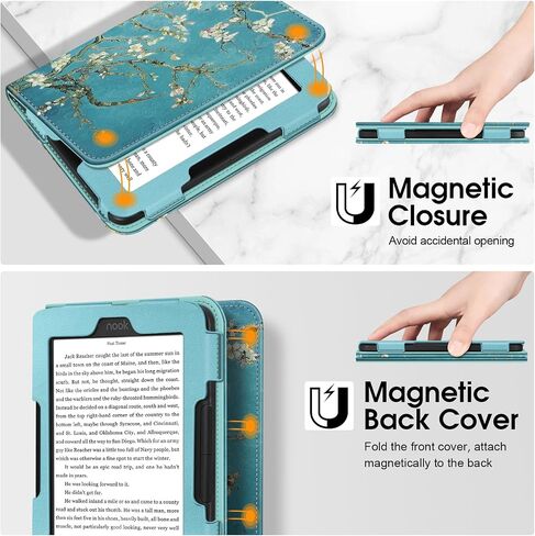 Fintie Folio Case for 6" Nook GlowLight 4/4e eReader, Blossom in Kuwait