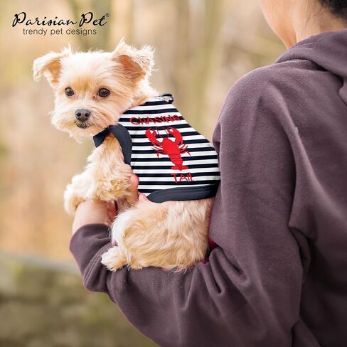 باريزيان بيت ملابس صيفية للكلاب | تي شيرت مرح للكلاب بعبارة "Best Dog Ever" بنمط تطريز، مقاس 3XL in Kuwait