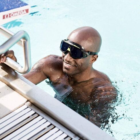 نظارات السباحة Aqua Sphere Seal 2.0 - عدسة ملونة باللون الأسود/الأخضر - in Kuwait