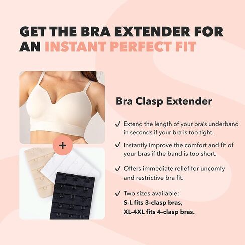 SHAPERMINT Triple Hook Bra Clasp Extender in Kuwait