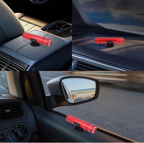 2 Pack Window Breaker Seatbelt Cutter for New Car Gifts,A Fashion Car Safety Hammer for Women,Teens,Seniors (2-Pack Red) in Saudi Arabia