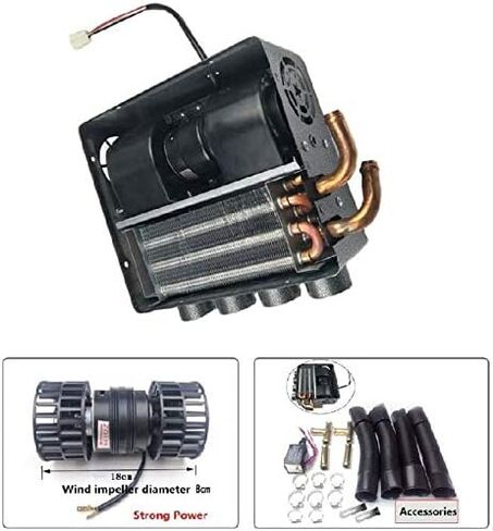 Auto 4 Port Underdash Compact Heater Kit 13X Copper Tube+Speed Switch Set for Truck Universal Trucks Minivans Excavators Harvesters Tricycles in Kuwait