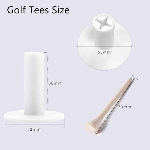 Rubber Golf Holder Set for Driving Range, Golf Rubber Tees Practice for Golf Hitting Mats Outdoor Indoor, 1.5 Inch Holder Tees, Universal with Artificial Turf Golf Mats in Saudi Arabia