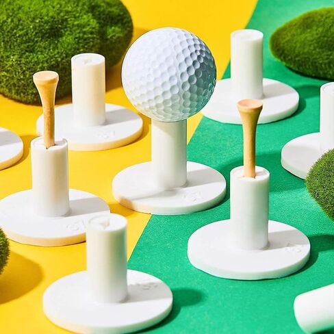 Rubber Golf Holder Set for Driving Range, Golf Rubber Tees Practice for Golf Hitting Mats Outdoor Indoor, 1.5 Inch Holder Tees, Universal with Artificial Turf Golf Mats in Saudi Arabia